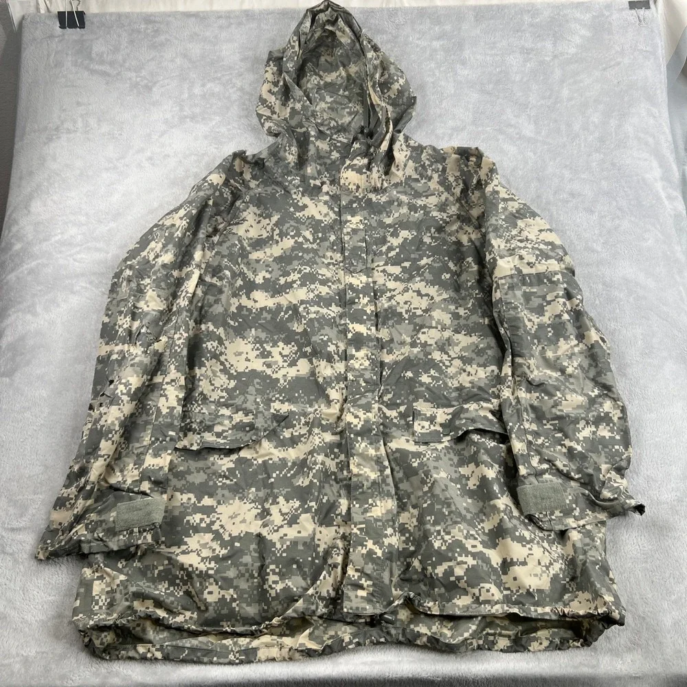 ORC Industries ACU Digital Camo Improved Rainsuit Parka Large Men Tactical Coat